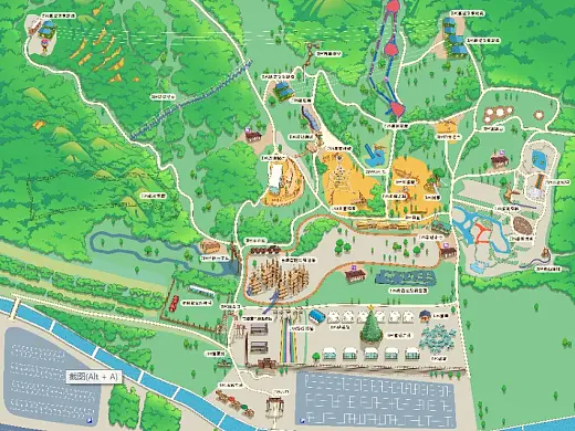 平定景区手绘地图在紧急疏散与救援中的重要作用 ？